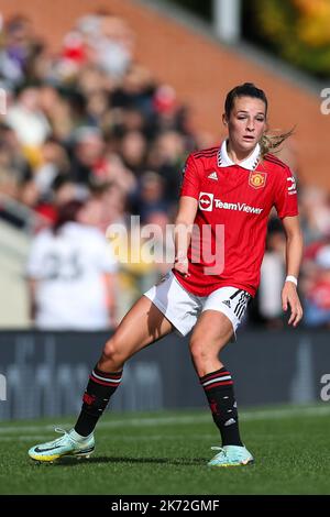 Leigh, Großbritannien. 16. Oktober 2022. Ella Toone von Manchester United beim Spiel der FA Women's Super League im Leigh Sports Village, Leigh. Bildnachweis sollte lauten: Jessica Hornby/Sportimage Kredit: Sportimage/Alamy Live News Stockfoto