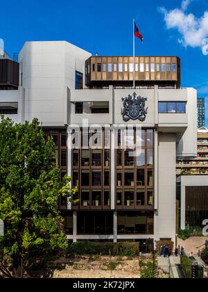 Salters Hall London - Worshipful Company of Salters Hall. Erbaut 1976 und wurde von dem Architekten Basil Spence entworfen. Grade-II-gelistete Brutalist-Struktur. Stockfoto