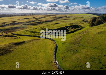 Bell Hill Hillfort in den Scottish Borders in der Nähe von Selkirk, Selkirkshire, Scottish Borders, Schottland, Großbritannien Stockfoto