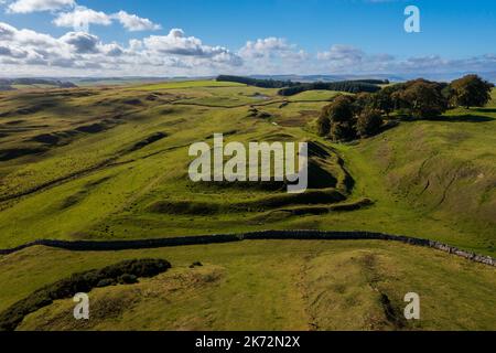 Bell Hill Hillfort in den Scottish Borders in der Nähe von Selkirk, Selkirkshire, Scottish Borders, Schottland, Großbritannien Stockfoto