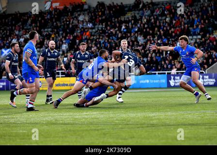 Newcastle, Großbritannien. 16. Okt 2022. 6/10/2022 RLWC2021, Schottland gegen Italien, Kingston Park, Newcastle, Schottland kämpfte hart für einen Versuch, nachdem Italien das Spiel gewann 4-28, UK Credit: Robert Chambers/Alamy Live News Stockfoto