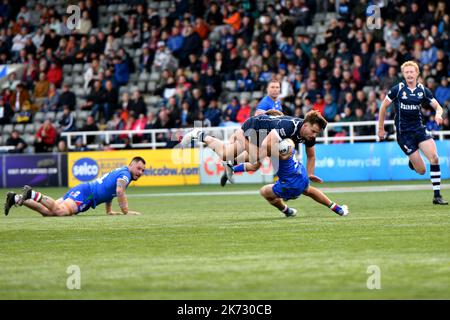 Newcastle, Großbritannien. 16. Okt 2022. 6/10/2022 RLWC2021, Schottland gegen Italien, Kingston Park, Newcastle, Schottland kämpfte hart für einen Versuch, nachdem Italien das Spiel gewann 4-28, UK Credit: Robert Chambers/Alamy Live News Stockfoto