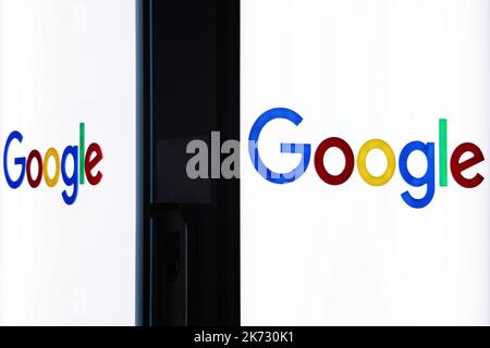 Mailand, Italien - 15. September 2016: Google-Büroeingang in Mailand, Italien. Google ist ein US-amerikanisches multinationales Technologieunternehmen Stockfoto