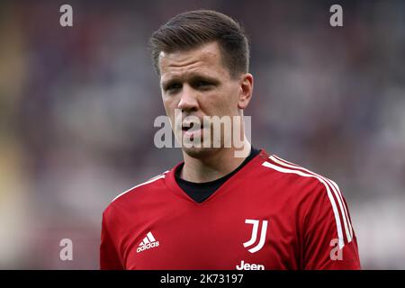 Wojciech Szczesny von Juventus FC beim Aufwärmpremiz vor dem Serie-A-Spiel zwischen Turin und Juventus FC im Stadio Stadio Olimpico am 15. Oktober 2022 in Turin, Italien. Stockfoto