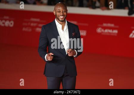 Rom, Italien. 16. Oktober 2022. Eric Kole besucht den roten Teppich des Films 'Django - La Serie' bei der Eröffnung des Rome Film Fest im Auditorium Parco della Musica. Kredit: SOPA Images Limited/Alamy Live Nachrichten Stockfoto