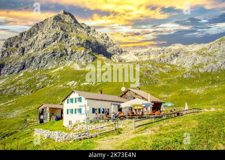 Widderstein, Alpen, Allgäu, Österreich Stockfoto