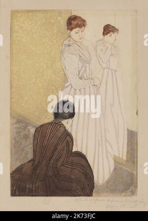 Mary Stevenson Cassatt 1844 - 1926 - amerikanische Malerin und Grafikerin, eine der drei großen Damen des Impressionismus - das passende Stockfoto