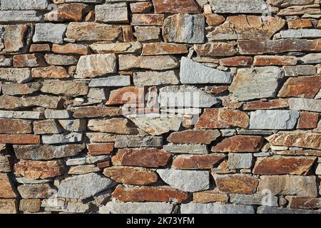 Alte Steinmauer Stockfoto