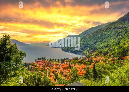 Lago Maggiore, Schweiz Stockfoto