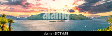 Lago Maggiore, Schweiz Stockfoto