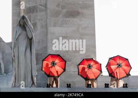 Centenaire de la bataille de Vimy. Stockfoto