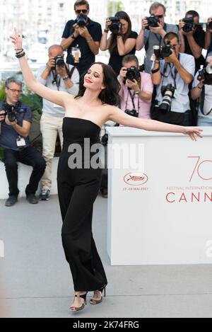 Die Schauspielerin Eva Green nimmt an der Fotoschau „auf der Grundlage Einer wahren Geschichte“ Teil, die während der jährlichen Filmfestspiele von Cannes 70. im Palais des Festivals stattfindet Stockfoto