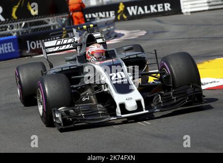 20 Kevin Magnussen (Haas) Monaco Formel-1-Grand-Prix auf der Rennstrecke von Monte Carlo in Monaco, am 28. Mai 2017 Stockfoto