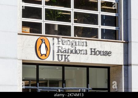 Penguin Random House Building an der Vauxhall Bridge Road, London, Großbritannien Stockfoto