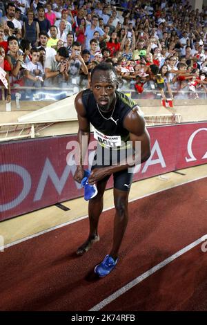 Usain Bolt International Athletics Meeting, Herculis Monaco am 21. Juli 2017 im Louis II Stadium in Monaco Stockfoto