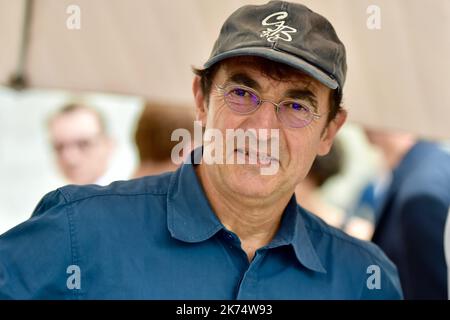 Albert Dupontel kommt zum Festival du Film Francophone d'Angouleme Stockfoto