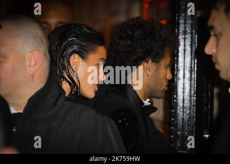 Paris, Frankreich, februar 3. 2018. Französischer Fußballstar der ersten Liga aus Paris Saint Germain PSG, Neymar, Jubiläumsfeier im Pavillon Cambon. Neymar da Silva Santos Júnior alias Neymar Jr ist 26. Stockfoto