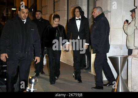 Paris, Frankreich, februar 3. 2018. Französischer Fußballstar der ersten Liga aus Paris Saint Germain PSG, Neymar, Jubiläumsfeier im Pavillon Cambon. Neymar da Silva Santos JË™nior alias Neymar Jr ist 26. Stockfoto