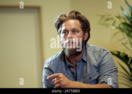 ©PHOTOPQR/NICE MATIN ; Travis Fimmel pour le Film Finding Steve McQueen au Monte-Carlo Film Festival de la Comédie à Monaco. Stockfoto