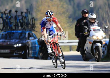 Sébastien Reichenbach Radsportler der Groupama FDJ, beim Start der ...