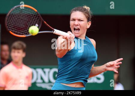 GEWINNER VON SIMONA HALEP (ROU) Stockfoto