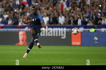 ©PHOTOPQR/LE PARISIEN ; Fußball, ligue des Nations UEFA. Saint Denis, stade de France. POGBA FRANKREICH - ALLEMAGNE Stockfoto