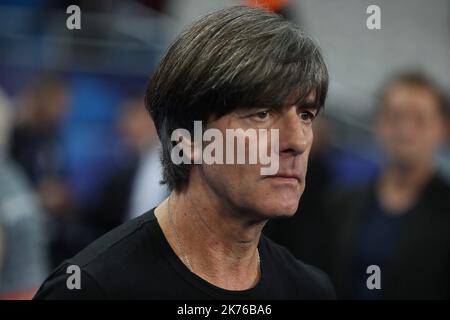 ©PHOTOPQR/LE PARISIEN ; Fußball, ligue des Nations UEFA. Saint Denis, stade de France. JOACHIM LOW UEFA Nations League Ein Gruppenspiel zwischen Frankreich und Deutschland im Stade de France am 16. Oktober 2018 in Paris, Frankreich. Stockfoto