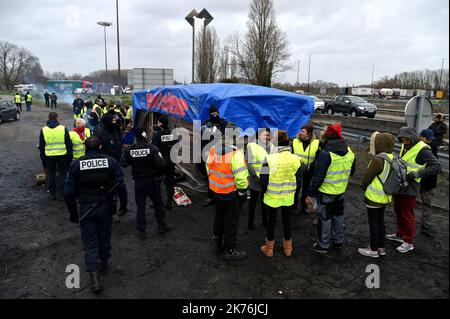 Demonstration von Gelbwesten für die vierte Woche in ganz Frankreich Stockfoto