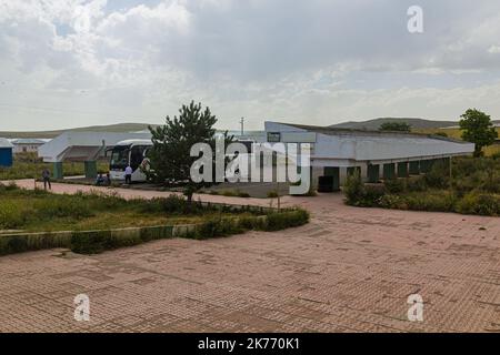 KARS, TÜRKEI - 18. JULI 2019: Busbahnhof (Otogar) in Kars, Türkei Stockfoto