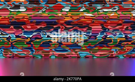 3D Darstellung des Hintergrundes mit einem hell geprägten Visier. Stockfoto