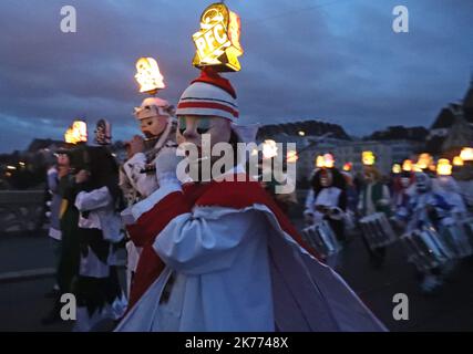 Karneval in Basel, Schweiz am 10. März 2019. Stockfoto