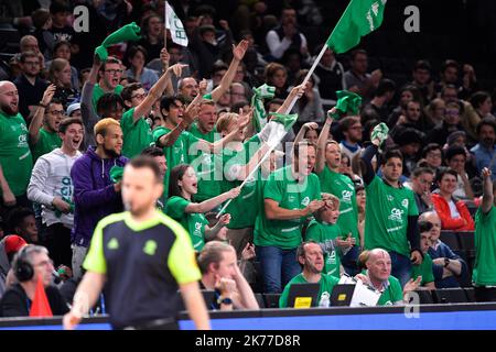 Finale de la Coupe de France de Basket 2019, BC Montbrison (NM2) VS Mulhouse Fasten BA (NM2) , a AccorHotels Arena, Paris le 10 Mai 2019. / 10/05/2019 - Frankreich / Ile-de-France (Region) / Paris - Finale des Basketball French Cup 2019, BC Montbrison (NM2) VS Mulhouse Fasten BA (NM2), am 10. Mai 2019 in der AccorHotels Arena, Paris. Stockfoto