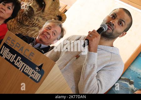 Villars de Lans, Frankreich, Mai 13. 2019 - der französische NBA-Champion Tony Parker hat in die Liftgesellschaft in Villard de Lans, einer Skistation in den französischen Alpen, investiert Stockfoto