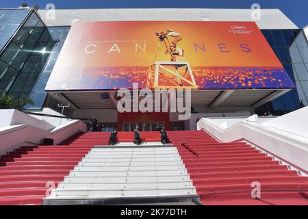 ©FRANCK CASTEL/MAXPPP - die jährlichen Filmfestspiele von Cannes 72. CANNES, FRANKREICH - MAI 14 die jährlichen Filmfestspiele von Cannes 72. am 14. Mai 2019 in Cannes, Frankreich. Stockfoto