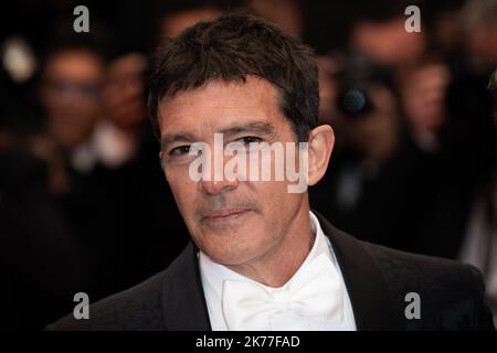 Antonio Banderas bei der Premiere von Pain and Glory im Rahmen der Filmfestspiele von Cannes 72. Stockfoto