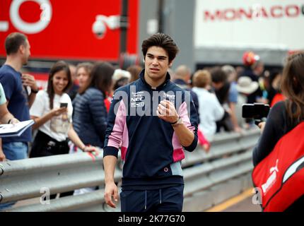 Lanze schlendern während des Paddock-Tages des Großen Preises von Monaco auf dem Circuit de Monaco. Monte Carlo. Stockfoto