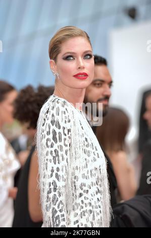 Model Doutzen Kroes, der bei der Vorführung von Once Upon A Time in Hollywood während der jährlichen Filmfestspiele von Cannes am 21. Mai 72. 2019 in Cannes, Frankreich, teilnahm. Stockfoto