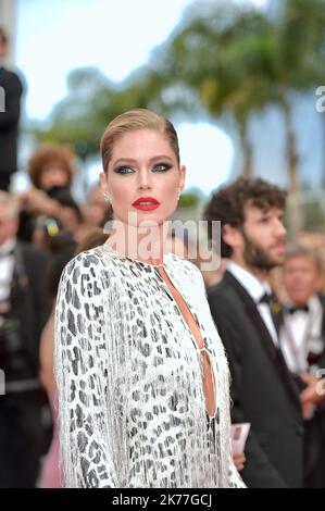 Model Doutzen Kroes, der bei der Vorführung von Once Upon A Time in Hollywood während der jährlichen Filmfestspiele von Cannes am 21. Mai 72. 2019 in Cannes, Frankreich, teilnahm. Stockfoto