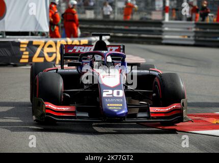 Giuliano Alesi - Trident während des Formel 2-Trainings auf dem Circuit de Monaco, Monaco. Stockfoto