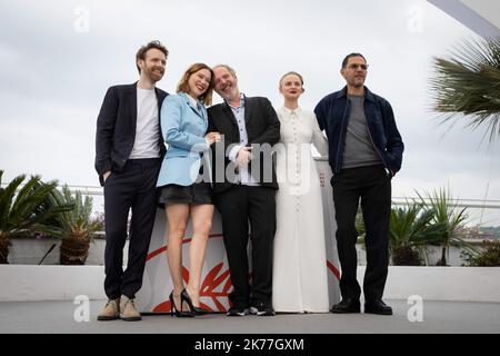 Antoine Reinartz, Lea Seydoux, Regisseur Arnaud Desplechin, Sara Forestier und Roschdy Zem Stockfoto