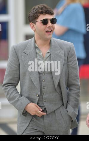 Regisseur Xavier Dolan nimmt an der Fotoschau für Matthias et Maxime Matthias und Maxime während der jährlichen Filmfestspiele von Cannes 72. am 23. Mai 2019 in Cannes, Frankreich, Teil. Stockfoto
