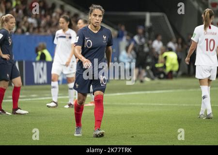 ©ERIC BALEDENT/MAXPPP - Coupe du Monde - Equipe de France féminine vs Equipe de Norvège féminine - 12/06/2019 2019, Phase Finale - (c) 2019 Baledent/MaxPPP Amel Majri (Frankreich, défenseure, Club : Olympique Lyonnais) Stockfoto