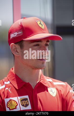 Formule 1 F1 Grand Prix de France FIA sur le Circuit Paul Ricard 1ere Journée Charles LECLERC Stockfoto