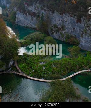 Aufnahmen von solch erstaunlichen und natürlichen Wunderseen. Stockfoto