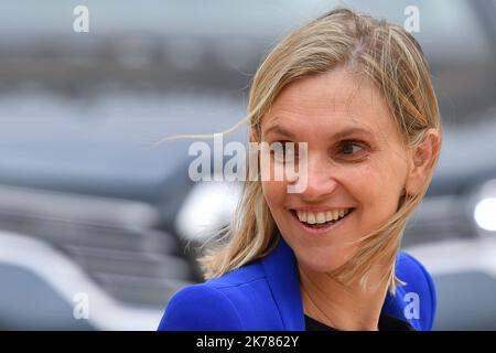 Agnes Pannier-Runacher, Secretaire d'Etat, aufres du Ministre de L'Economie et des Finances en sortie du Conseil des Ministres du 04 Septembre 2019 / 04/09/2019 - Frankreich / Ile-de-France (Region) / Paris - Agnes Pannier-Runacher, Staatssekretärin, An den Minister für Wirtschaft und Finanzen beim Austritt aus dem Ministerrat vom 04. September 2019 Stockfoto