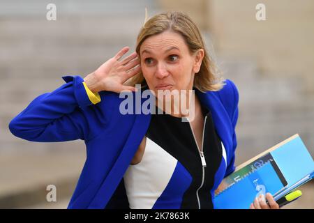 Agnes Pannier-Runacher, Secretaire d'Etat, aufres du Ministre de L'Economie et des Finances en sortie du Conseil des Ministres du 04 Septembre 2019 / 04/09/2019 - Frankreich / Ile-de-France (Region) / Paris - Agnes Pannier-Runacher, Staatssekretärin, An den Minister für Wirtschaft und Finanzen beim Austritt aus dem Ministerrat vom 04. September 2019 Stockfoto