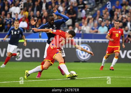 ©Julien Mattia / Le Pictorium/MAXPPP - Julien Mattia / Le Pictorium - 07/09/2019 - Frankreich / Ile-de-France / Paris - FRANKREICH ALBANIE / EURO 2020 Anhänger le match France-Albanie, le 07 Septembre 2019, au Stade de France pour les Qualifications de l'Euro 2020. / 07/09/2019 - Frankreich / Ile-de-France (Region) / Paris - FRANKREICH ALBANIEN / EURO 2020 während des Frankreich-Albanien-Spiels am 07. September 2019 im Stade de France um die Qualifikation zur Euro 2020. Stockfoto