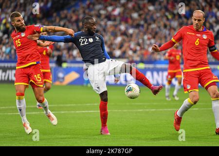 ©Julien Mattia / Le Pictorium/MAXPPP - Julien Mattia / Le Pictorium - 10/09/2019 - Frankreich / Ile-de-France / Paris - FRANKREICH ANDORRE / EURO 2020 Jonathan Ikone #22 lors du match France-Andorre, le 10 Septembre 2019, au Stade de de France pour les Qualifications de l'Euro 2020. / 10/09/2019 - Frankreich / Ile-de-France (Region) / Paris - FRANKREICH ANDORRA / EURO 2020 Jonathan Ikone # 22 während des Spiels France-Andorra, am 10. September 2019, im Stade de France für die Qualifikation zur Euro 2020. Stockfoto