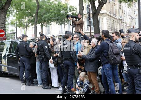 Chiracs Tod: Öffentliche Zeremonie, um dem ehemaligen französischen Präsidenten Respekt zu zollen, 30. September 2019 Stockfoto