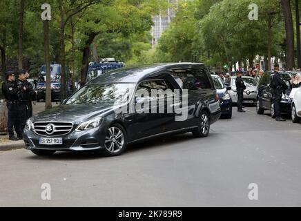 Chiracs Tod: Öffentliche Zeremonie, um dem ehemaligen französischen Präsidenten Respekt zu zollen, 30. September 2019 Stockfoto